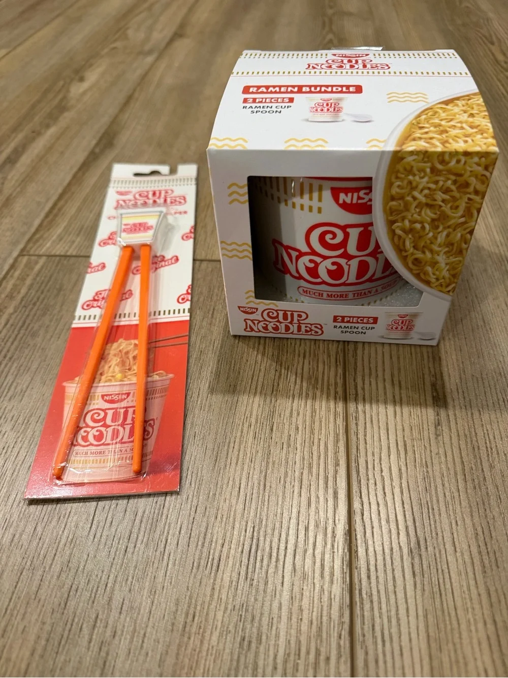 Nissin Cup Noodles Orange Chopsticks & Mug Set